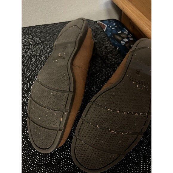 Sperry Top Sider 2 Eye Boat Shoes Mens 14 M Sahara w/ Dark Leather Trim Preppy main image 9